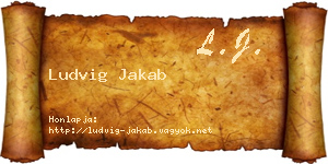 Ludvig Jakab névjegykártya